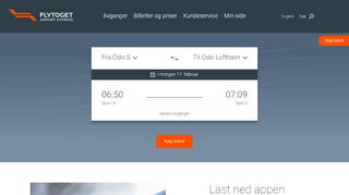 
                            3. flytoget.no - forside