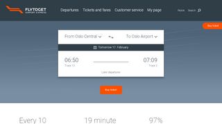 
                            2. flytoget.no - Oslo Airport Express is the most effective transportation to ...