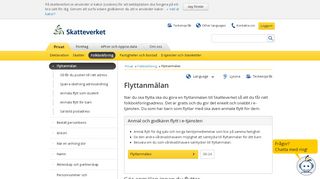 
                            8. Flyttanmälan (adressändring) | Skatteverket