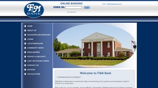 
                            8. F&M Bank > HOME