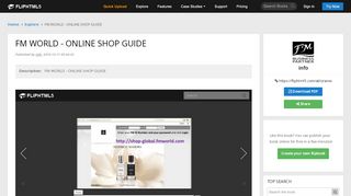 
                            10. FM WORLD - ONLINE SHOP GUIDE Pages 1 - 12 - Text Version ...