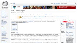 
                            13. FMC Technologies - Wikipedia