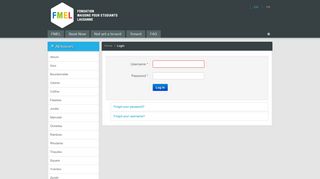 
                            7. FMEL - Fondation Maisons pour Etudiants Lausanne - Login