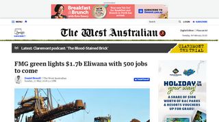 
                            8. FMG green lights $1.7b Eliwana with 500 jobs to come | The West ...