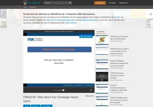 
                            9. FMK2018- Web direct fuer Einsteiger Alexis Gehrt - SlideShare