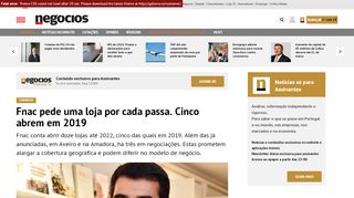 
                            11. Fnac pede uma loja por cada passa. Cinco abrem em 2019 ...