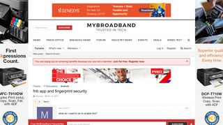 
                            3. fnb app and fingerprint security | MyBroadband