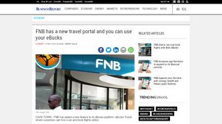 
                            11. FNB has a new travel portal and you can use your eBucks | IOL ...