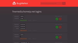 
                            11. fnwmedia.homeip.net passwords - BugMeNot