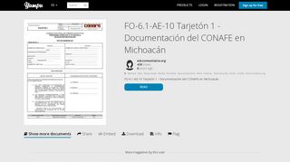 
                            9. FO-6.1-AE-10 Tarjetón 1 - Documentación del CONAFE en Michoacán