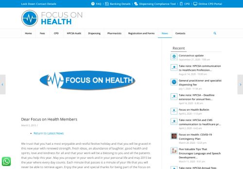 
                            5. Focus On Health Members | CPD | Focus On Health