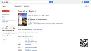 
                            12. Fodor's See It Scotland - Google बुक के परिणाम