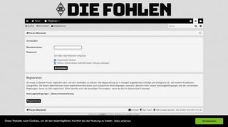 
                            1. FohlenForum - Persönlicher Bereich - Anmelden - Borussia-Forum