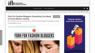 
                            11. Fohr For Fashion Bloggers: Everything You Need To Know
