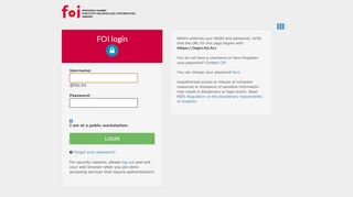 
                            1. FOI login - ELF