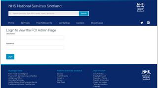 
                            10. FOI Login | NHS National Services Scotland