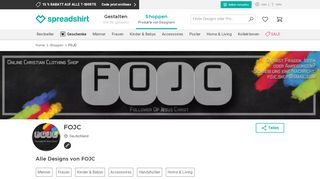 
                            7. FOJC Designs online entdecken | Spreadshirt
