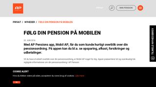 
                            3. Følg din pension på mobilen - AP Pension
