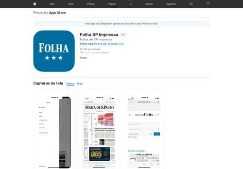 
                            12. Folha SP Impressa na App Store - iTunes - Apple