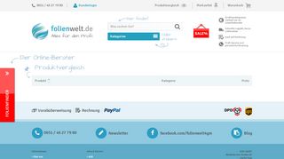 
                            13. Folienwelt | Produktvergleich