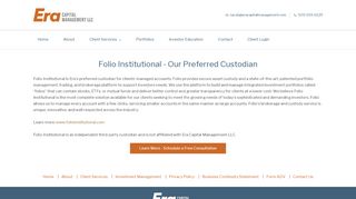 
                            12. Folio Institutional - Our Preferred Custodian - Era Capital Management