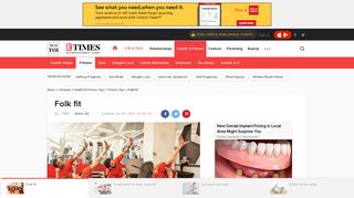 
                            11. Folk fit - Times of India