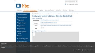 
                            12. Folkwang Universität der Künste, Bibliothek ...