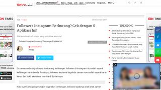 
                            6. Followers Instagram Berkurang? Cek dengan 5 Aplikasi Ini! - IDN Times