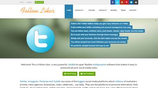 
                            7. FollowLiker - Best Twitter Marketing Software - Instagram Bot ...