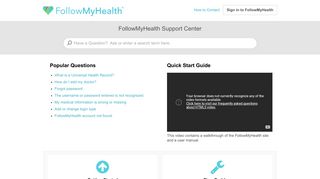 
                            2. FollowMyHealth | Portal