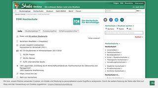 
                            6. FOM Hochschule - 46 Studiengänge - Studis Online