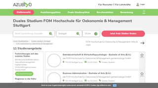 
                            7. FOM Hochschule für Oekonomie & Management Duales Studium ...