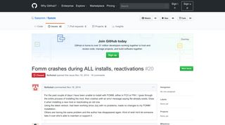 
                            9. Fomm crashes during ALL installs, reactivations · Issue #20 · foesmm ...