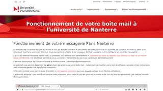 
                            3. Fonctionnement de votre boîte mail à l'université de Nanterre ...