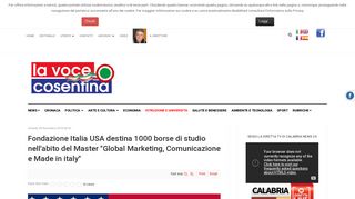 
                            11. Fondazione Italia USA destina 1000 borse di studio nell'abito del ...