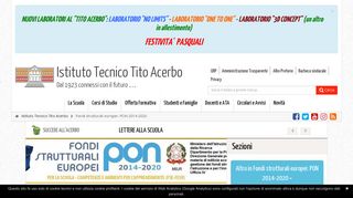 
                            6. Fondi strutturali europei: PON 2014-2020 | Istituto Tecnico Tito Acerbo