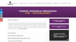 
                            12. Fondo Sapiencia EPM y Universidades