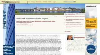 
                            6. fondstelegramm.de: SHB/FIHM: Schönfärberei seit langem