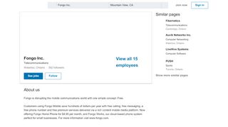 
                            7. Fongo Inc. | LinkedIn