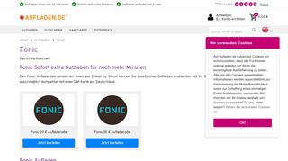 
                            5. Fonic Aufladecode kaufen ab 20 € | Aufladen.de