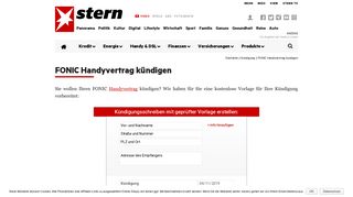 
                            10. FONIC Kündigung: Handyvertrag von FONIC einfach online kündigen