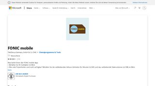 
                            12. FONIC mobile beziehen – Microsoft Store de-DE