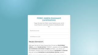 
                            5. FONIC mobile Selfcare