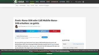 
                            7. Fonic-Nano-SIM oder Lidl Mobile-Nano-SIM erhalten: so gehts – GIGA