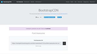 
                            4. Font Awesome · BootstrapCDN by StackPath