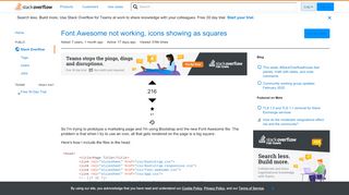 
                            8. Font Awesome not working, icons showing as squares - Stack Overflow