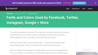 
                            8. Fonts and Colors Used by Facebook, Twitter, Instagram, Google + ...