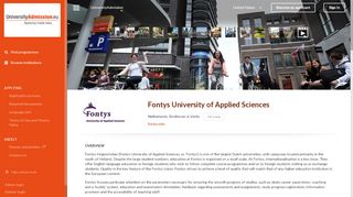 
                            6. Fontys University of Applied Sciences - Apply online ...