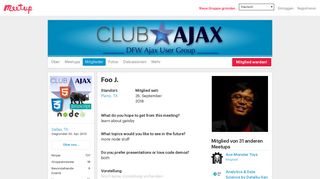 
                            9. Foo J. - Club AJAX (Dallas, TX) | Meetup