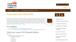 
                            12. Food Chemicals Codex (FCC) | FCC | Online